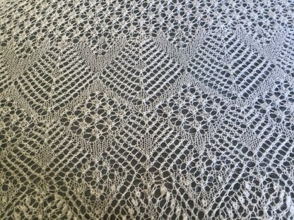 Heirloom Christening Shawl in Debbie Bliss Rialto Lace - DB183 - Downloadable PDF