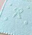 Bow baby blanket