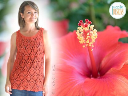 Charming Pineapples Lace Crochet Top