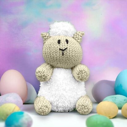 Easter Sherbert the Sheep choc orange cover / toy - knitting pattern