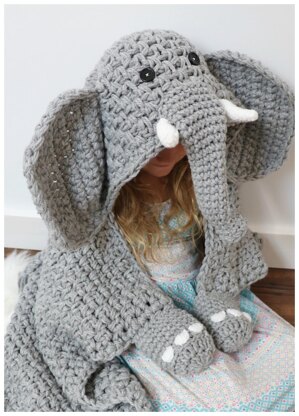 Hooded Elephant Blanket