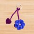 Crochet flower bookmark