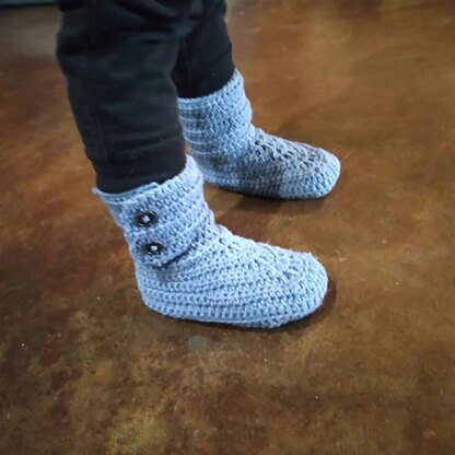 Crochet Kids Boots Pattern