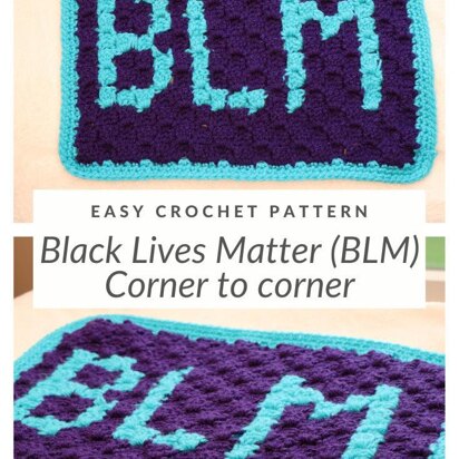 Black Lives Matter C2C crochet