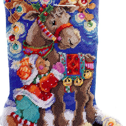 Merry Chrismoose Stocking - PDF