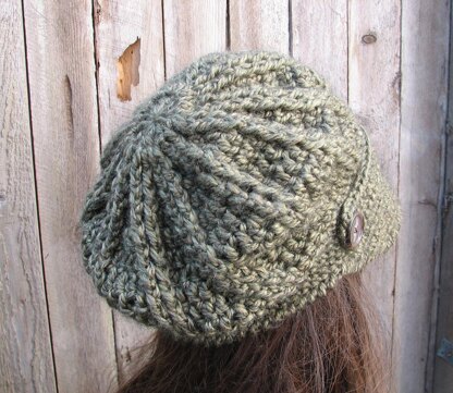 Crochet newsboy hat