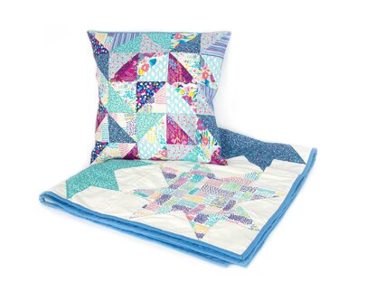 LoveCrafts Patchwork Cushion Pattern - Downloadable PDF