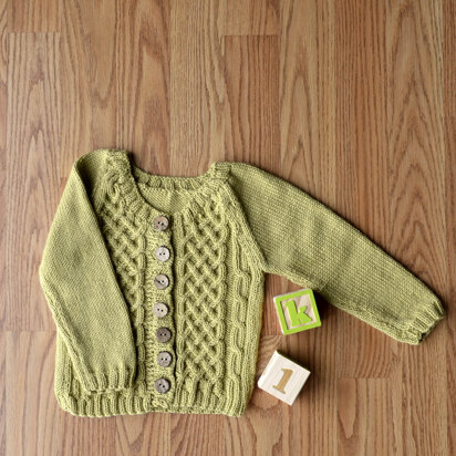 Picket Cardigan in Universal Yarn Little Bird - Downloadable PDF