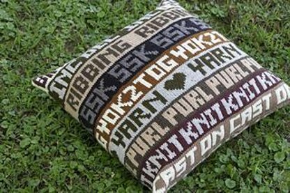 Knitwords Pillow