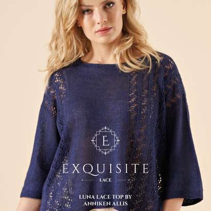 Luna Lace Top in West Yorkshire Spinners Exquisite - DPWYS0022 - Downloadable PDF