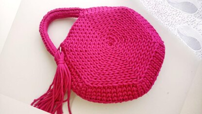 The pink Hexy bag pattern