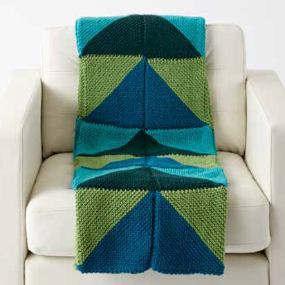 Mountaintop Knit Blanket in Caron One Pound - Downloadable PDF