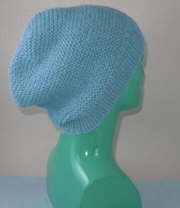 Chunky Garter Stitch Slouch Hat