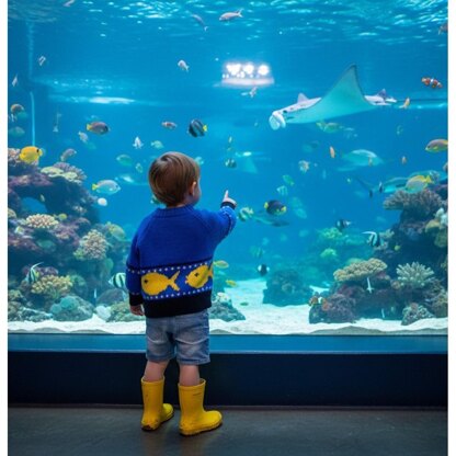 Cute Nautical sweaters in 4 ply