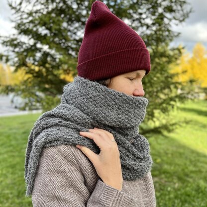 Alpaca blanket scarf