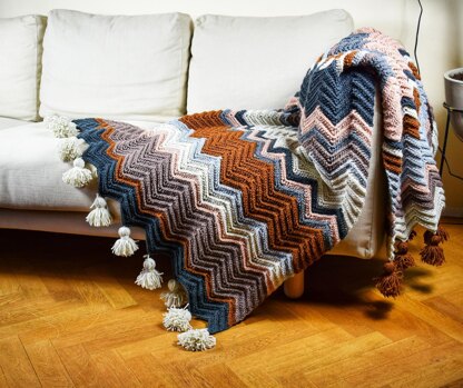 Crochet " Sofia " blanket-15 sizes