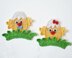 Baby Chicks. Crochet Applique. Little Chicken Embellishment