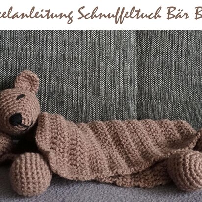 Amigurumi Häkelanleitung Schnuffeltuch / Schmusetuch Bär Balu ♥