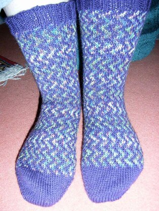 Zigzag socks