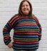 Stitch Sampler Striped Sweater