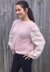 Chunky knit sweater rose cream
