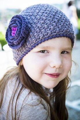 Hat with a flower