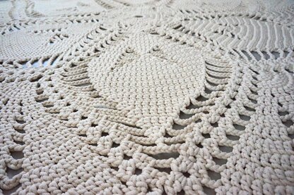 Crochet pattern Rug LIFE IS A FLOWER