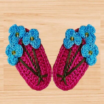 Crochet Mini Fowers Hair Clip Pdf + Video Tutorials