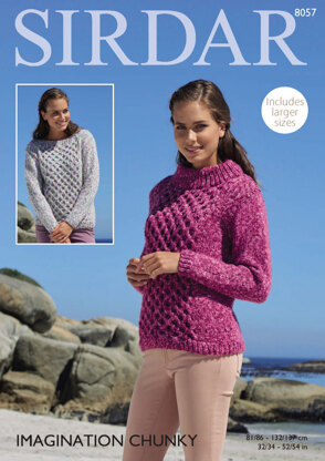 Sweaters in Sirdar Imagination Chunky - 8057 - Downloadable PDF