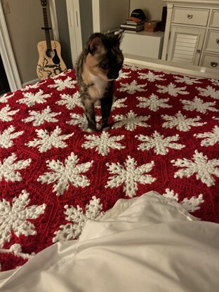 Snowflake bedcover