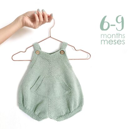 6-9 months - Pickles Knitted Romper