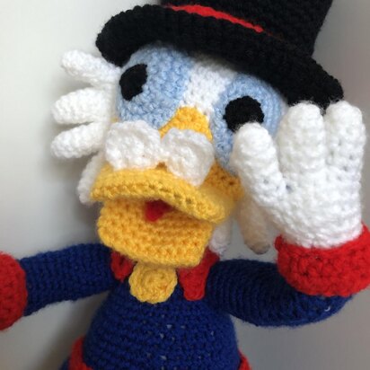 Rich Duck amigurumi doll