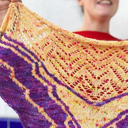 Long Dog Shawl - knitting pattern
