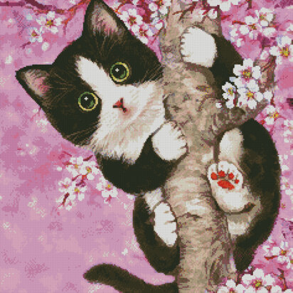 Cherry Blossom Cat - #11976-KH