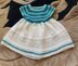 Blue waves baby dress