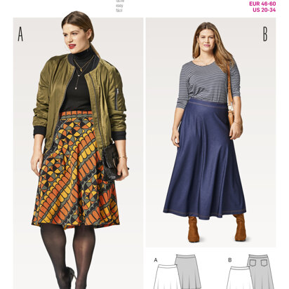 Burda Style Pattern B6491 Women's Flared Skirt