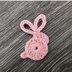 Bunny crochet applique