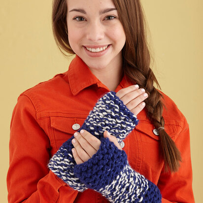 Learn To Knit Cuffs in Lion Brand Wool-Ease Thick & Quick - L0449B