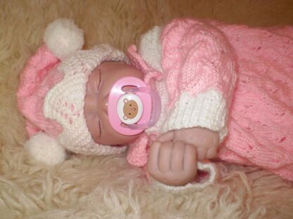 Reborn / 0-3 Months Baby Matinee / Pram Set #4