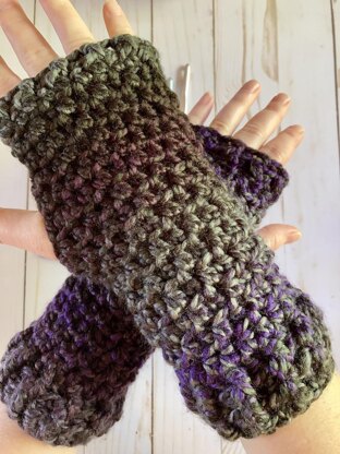 Amethyst mitts