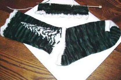 Snowy Evergreen Socks