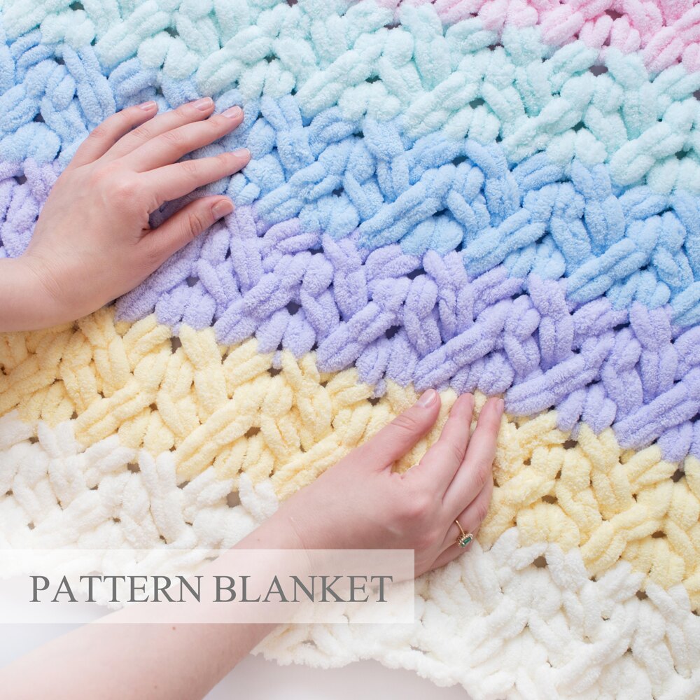 Heavy Braid Blanket Pattern Knitting pattern by Lovely Home AM - Main Image