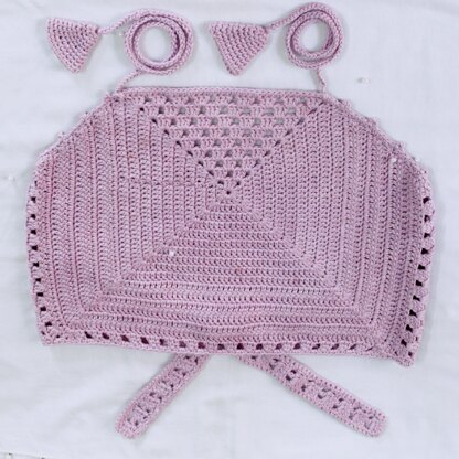 One and Only Granny Square Halter Top