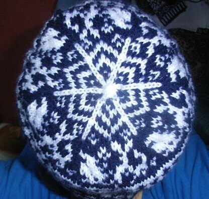 Village in the snow beanie