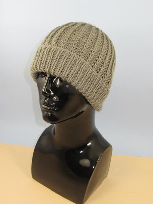 Chunky ribbed knit hat - Knitting Kit