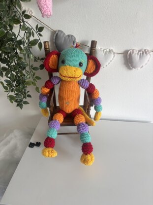 Rainbow Bobble Monkey