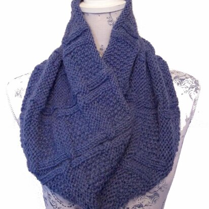 Aran Tweed Reversible Cowl Neck Warmer