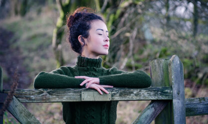 Kari Polo Neck Jumper in The Fibre Co. Cumbria - Downloadable PDF