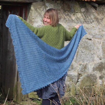 Undulation Shawl - knitting pattern