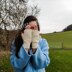 Bird Tracks Fingerless Gloves & Cowl